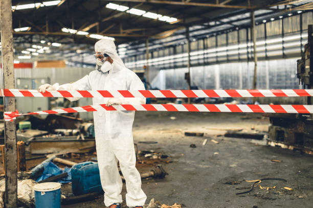 Professional Sewage Cleanup technician working in Bethlehem, PA